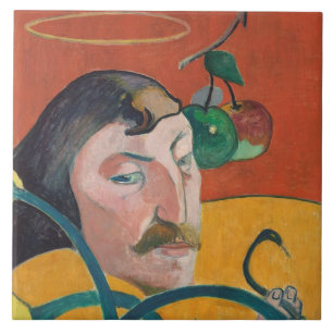 Self-Portrait, 1889 (oil on wood) Ceramic Tile