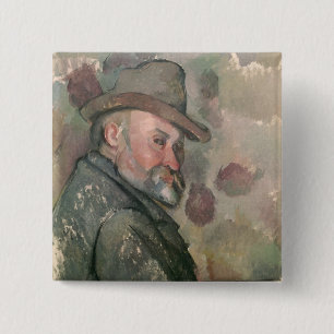 Self Portrait, 1890-94 15 Cm Square Badge