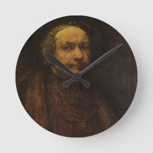 Self Portrait as an Old Man, c.1664 (oil on canvas Round Clock