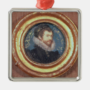 Self portrait at the age of 30 metal ornament