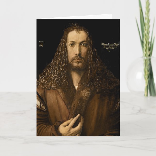 Self Portrait at the Age of Twenty-Eight, 1500 Card (Front)