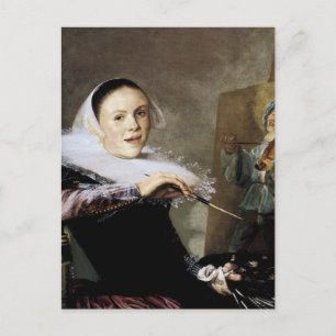 Self-Portrait at the Easel Postcard