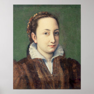 Self portrait, attired as maid-of-honour poster