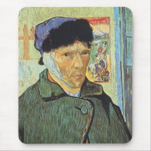 Self Portrait, Bandaged Ear by Vincent van Gogh Mouse Pad