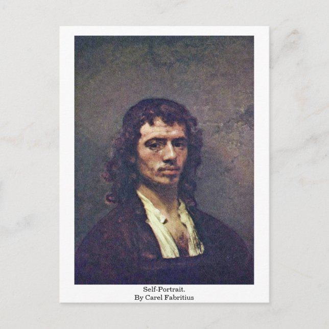 Self-Portrait. By Carel Fabritius Postcard (Front)