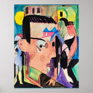 Self-Portrait by Ernst Kirchner, Poster