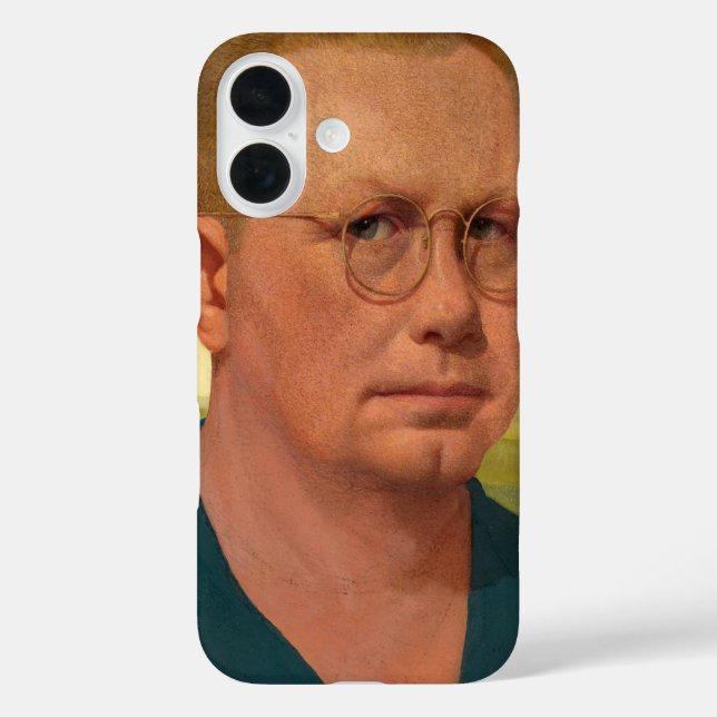 Self-Portrait by Grant Wood Case-Mate iPhone Case (Back)