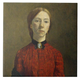 Self-Portrait (by Gwen John) Ceramic Tile