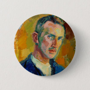 Self-Portrait (by Magnus Enckell) 6 Cm Round Badge