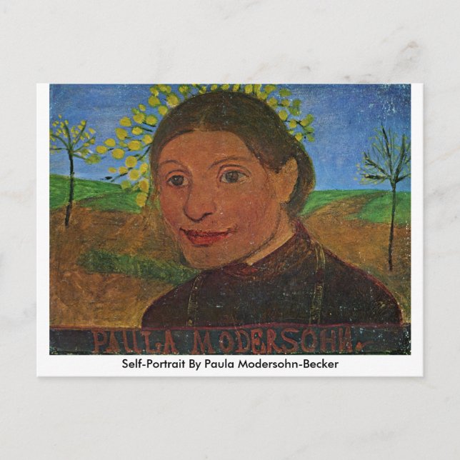 Self-Portrait By Paula Modersohn-Becker Postcard (Front)