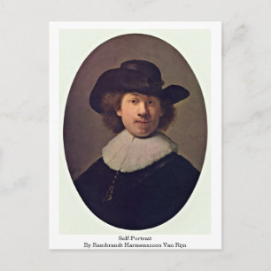 Self-Portrait By Rembrandt Harmenszoon Van Rijn Postcard