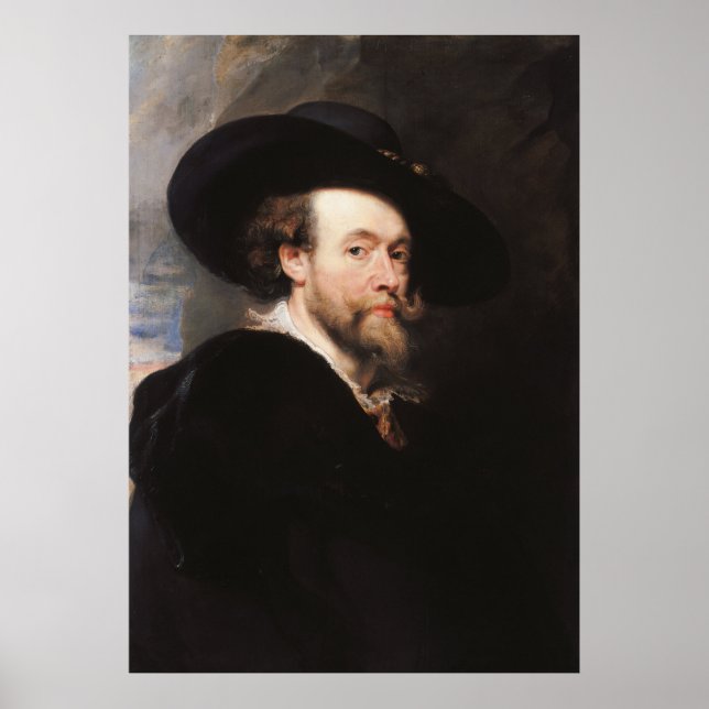 Self Portrait by Sir Peter Paul Rubens Poster (Front)