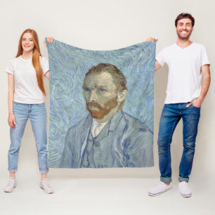 Self Portrait by Vincent van Gogh Fleece Blanket