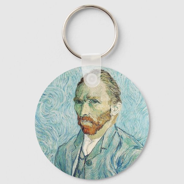 Self Portrait by Vincent Van Gogh Key Ring (Front)