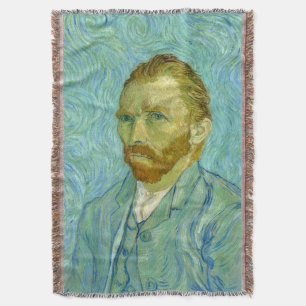 Self Portrait by Vincent van Gogh Throw Blanket