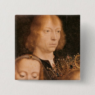 Self Portrait, c.1509 15 Cm Square Badge