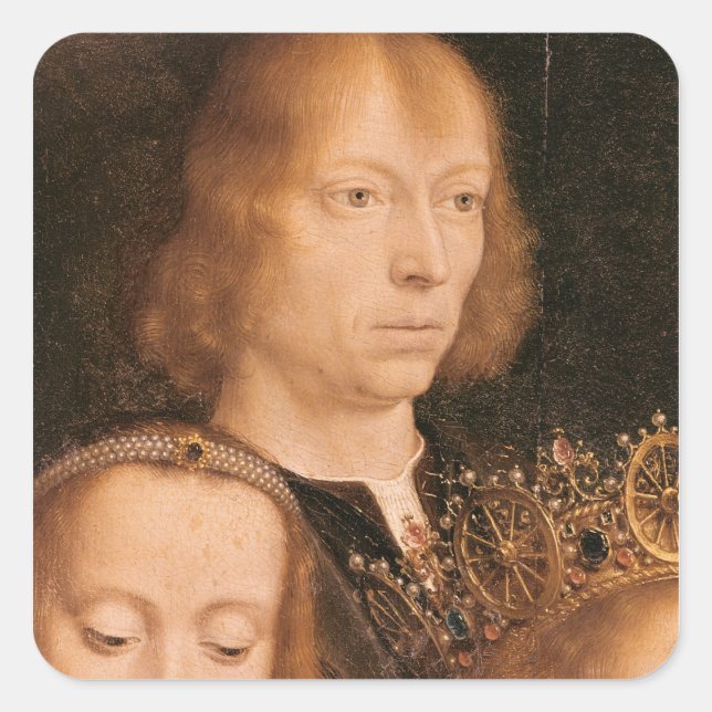 Self Portrait, c.1509 Square Sticker (Front)