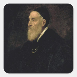 Self Portrait, c.1560 Square Sticker