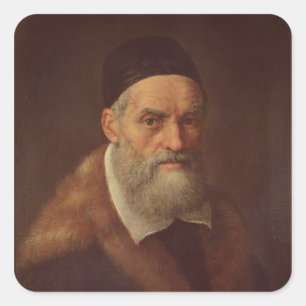 Self Portrait, c.1562-92 Square Sticker