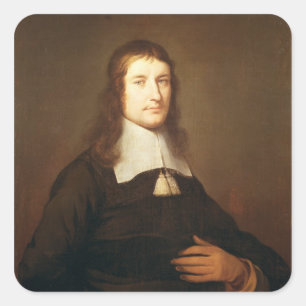 Self Portrait, c.1625 Square Sticker