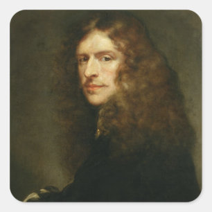 Self Portrait, c.1652 Square Sticker