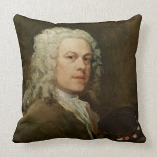 Self Portrait, c.1735-40 (oil on canvas) Cushion