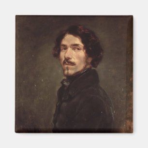 Self portrait, c.1840 (oil on canvas) (see also 16 magnet