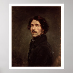 Self portrait, c.1840 (oil on canvas) (see also 16 poster