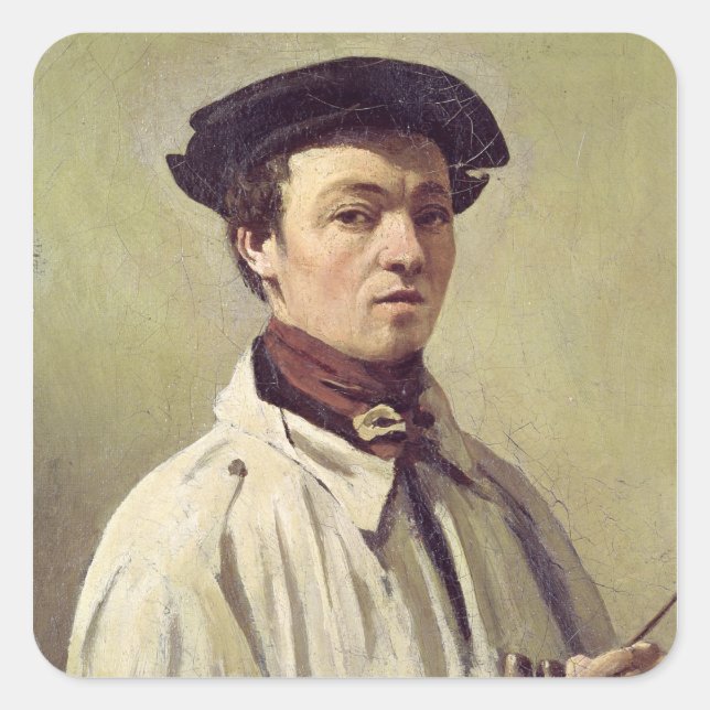 Self Portrait, c.1840 Square Sticker (Front)