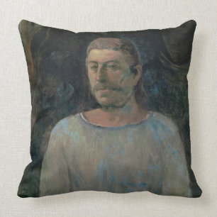 Self portrait, close to Golgotha, 1896 (oil on can Cushion