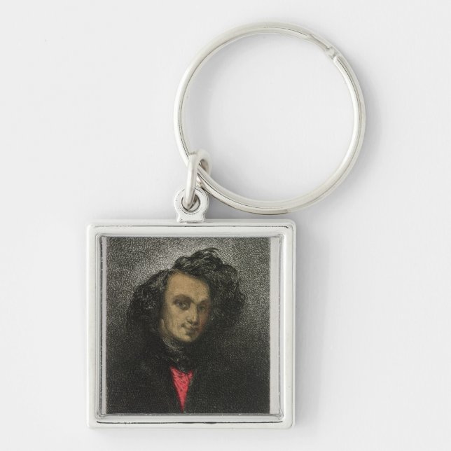 Self portrait, dressed for 'Hernani' Key Ring (Front)