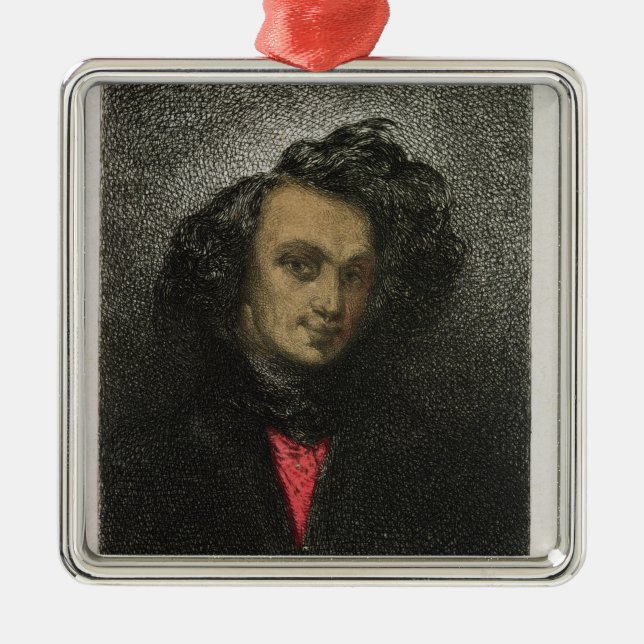 Self portrait, dressed for 'Hernani' Metal Tree Decoration (Front)