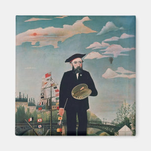 Self Portrait, from L'ile Saint-Louis, 1890 Magnet