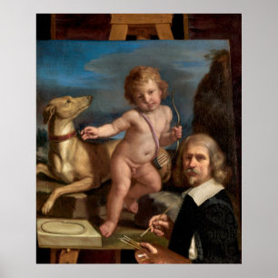 Self-Portrait - Guercino, Italian Fine Art Poster