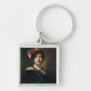 Self Portrait in a Turban, 1700 Key Ring