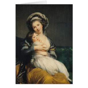 Self portrait in a Turban with her Child, 1786