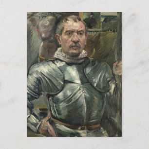 Self portrait in armour, 1914 postcard