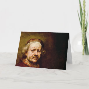 Self Portrait in at the Age of 63, 1669 Card
