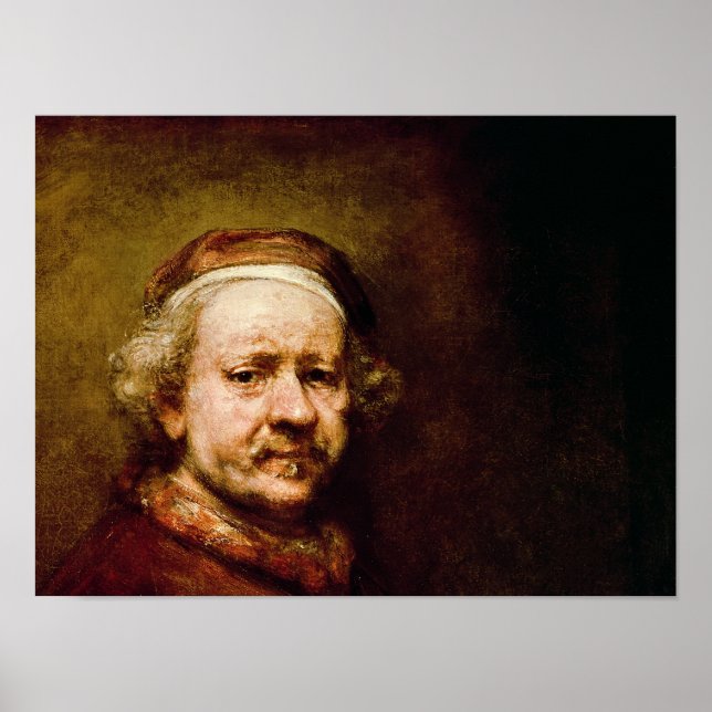 Self Portrait in at the Age of 63, 1669 Poster (Front)