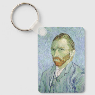 Self Portrait in Blue by Vincent van Gogh Key Ring