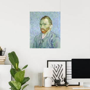 Self Portrait in Blue by Vincent van Gogh Poster