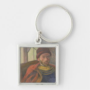 Self Portrait in Breton Costume, c.1889 Key Ring