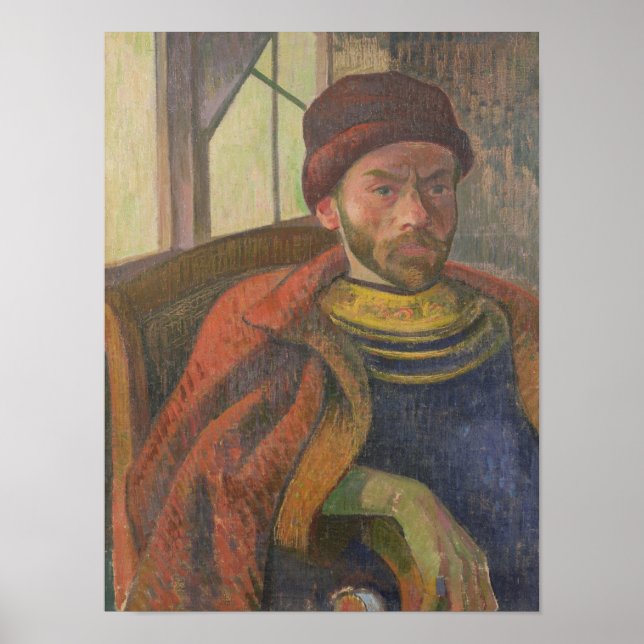 Self Portrait in Breton Costume, c.1889 Poster (Front)