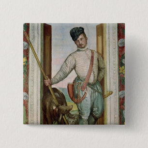 Self Portrait in Hunting Costume, 1562 15 Cm Square Badge