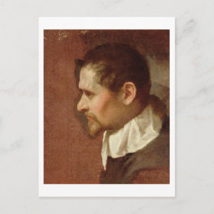 Self Portrait in Profile (oil on canvas) Postcard