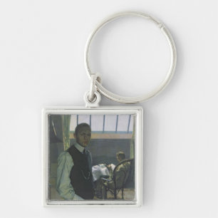 Self Portrait in the Studio, 1904 Key Ring