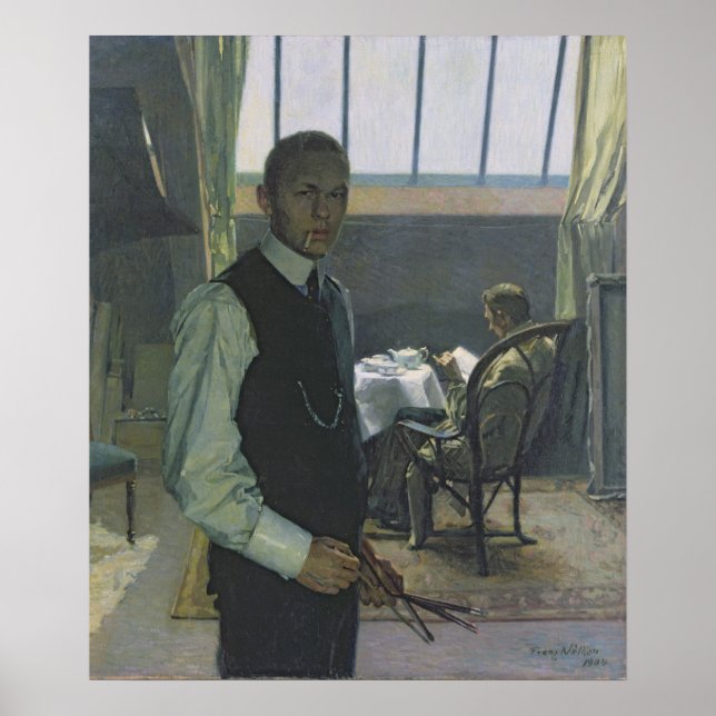 Self Portrait in the Studio, 1904 Poster (Front)