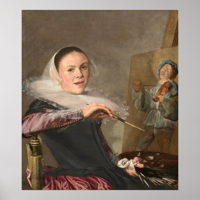 Self-Portrait - Judith Leyster Fine Art Poster (Front)