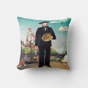 Self Portrait, Landscape, Rousseau Cushion