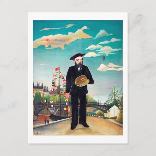Self Portrait, Landscape, Rousseau Postcard (Front)
